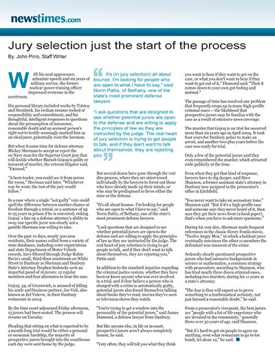 Jury selection just the start of the process