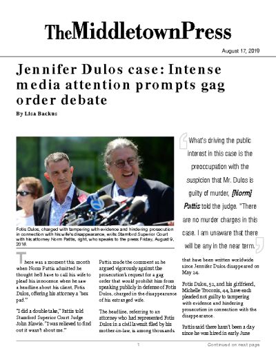 Jennifer Dulos case: Intense media attention prompts gag order debate