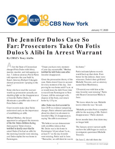 The Jennifer Dulos Case So Far: Prosecutors Take On Fotis Dulos’s Alibi In Arrest Warrant