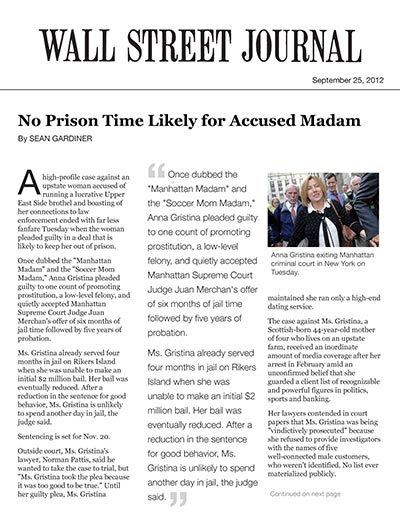 No Prison Time Likely for Accused Madam