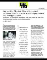 Lawyer For Missing Mom's Estranged Husband's Touts His Own Investigation Into Her Disappearance