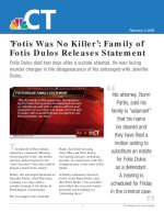&lsquo;Fotis Was No Killer&rsquo;: Family of Fotis Dulos Releases Statement