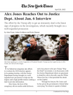 Alex Jones Reaches Out to Justice Dept. About Jan. 6 Interview