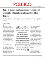Jan. 6 panel seeks phone records of security official employed by Alex Jones